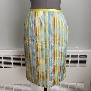 Cynthia Steffe multi colored striped pencil skirt
